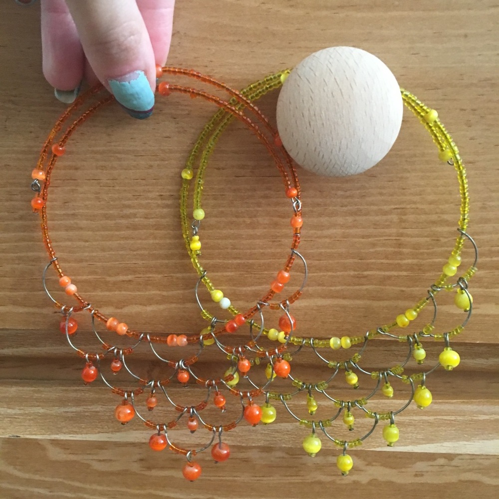 Bundle of 2 choker necklaces